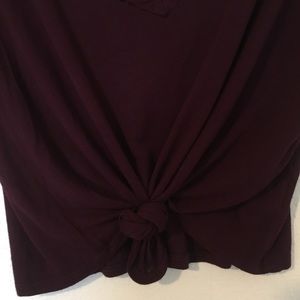 iris Tops - π MOVING SALE π Purple tie-front cropped top iris Tops - π MOVING SALE π Purple tie-front cropped top